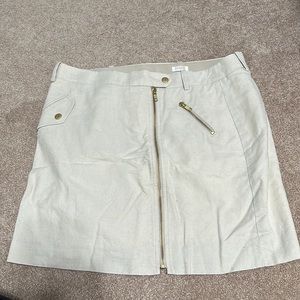 Tan Linen J Crew Skirt